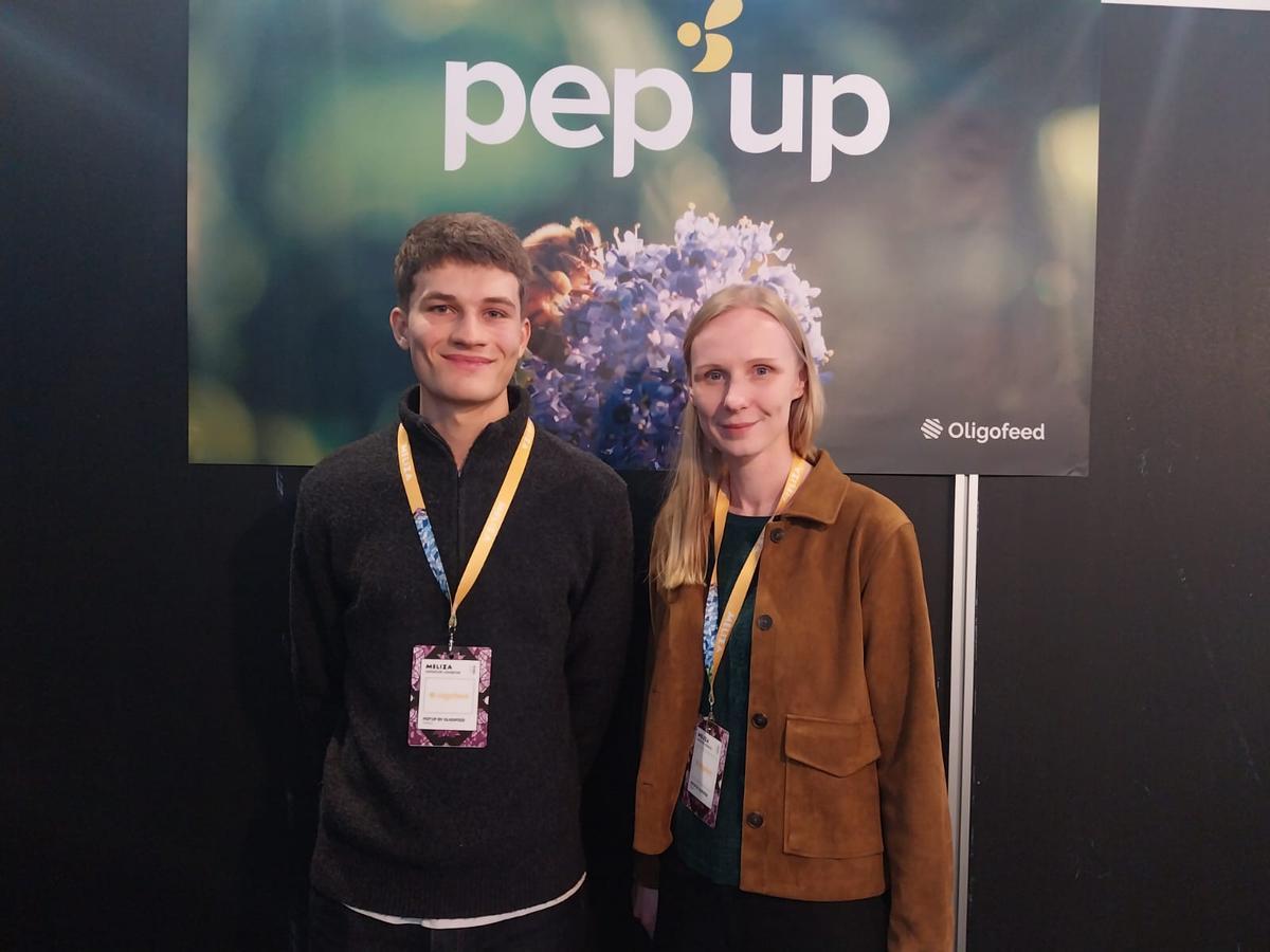 Antonio Stamos y Aneta Ozieranska, de la firma francesa Oligofeed.