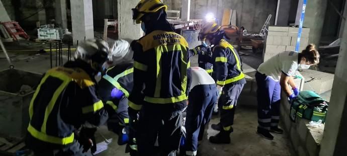 Un obrero sufre un accidente laboral en Arguineguín