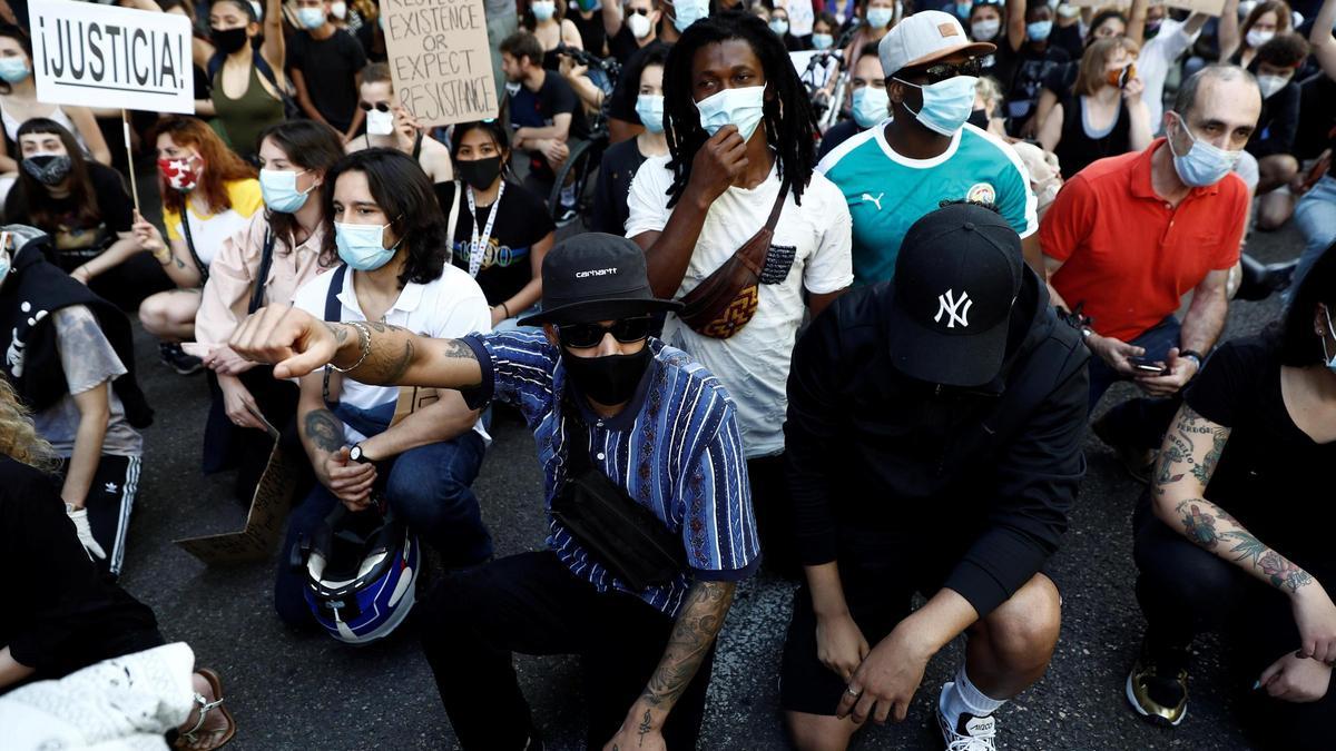 Imagen de una manifestación contra el racismo