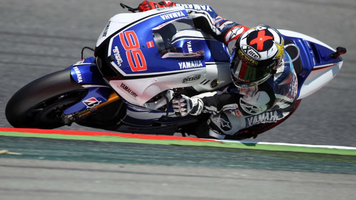 Jorge Lorenzo, en el circuito de Montmeló. EFE