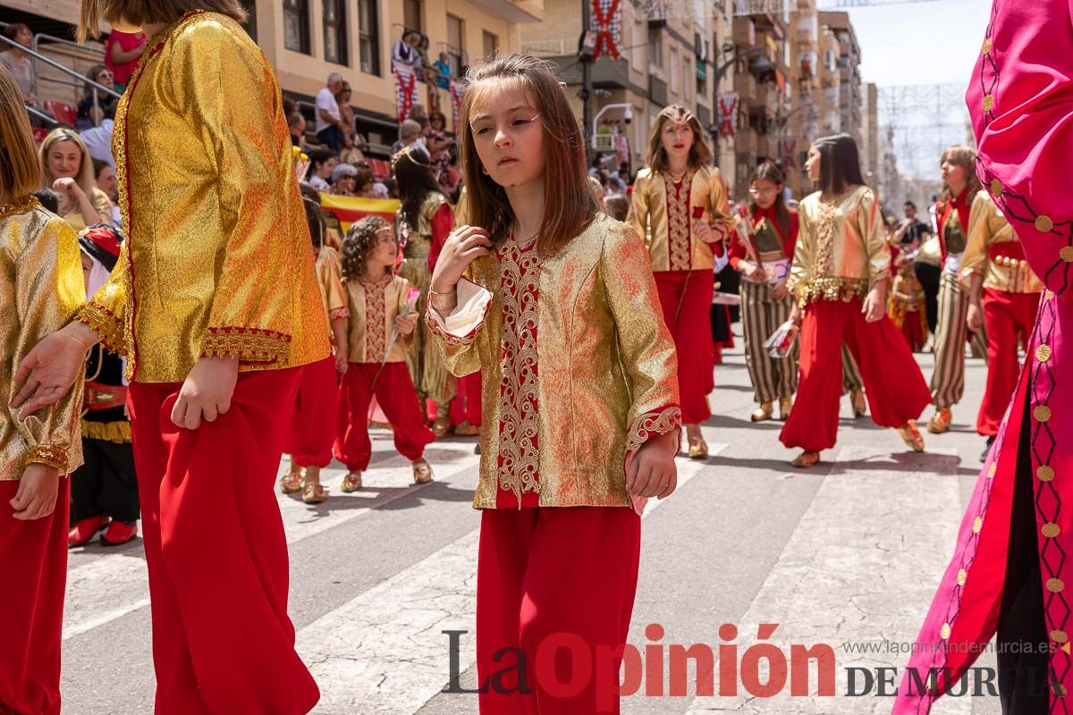 Desfile infantil del Bando Moro en las Fiestas de Caravaca