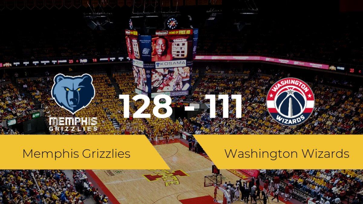 Memphis Grizzlies se queda con la victoria frente a Washington Wizards por 128-111