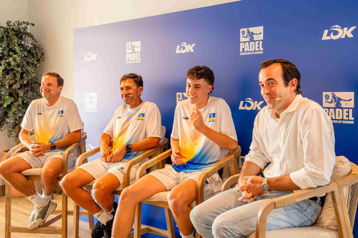 Los jugadores durante la rueda de prensa