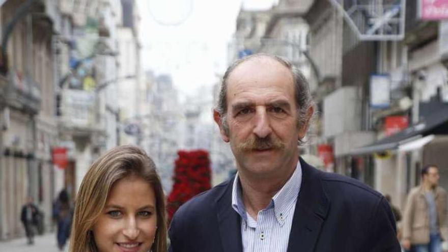 María Autrán y su padre, Gonzalo, presidente de Asanog. ricardo grobas