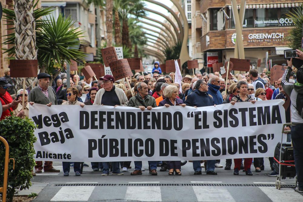 Manifestación en defensa de las pensiones públicas