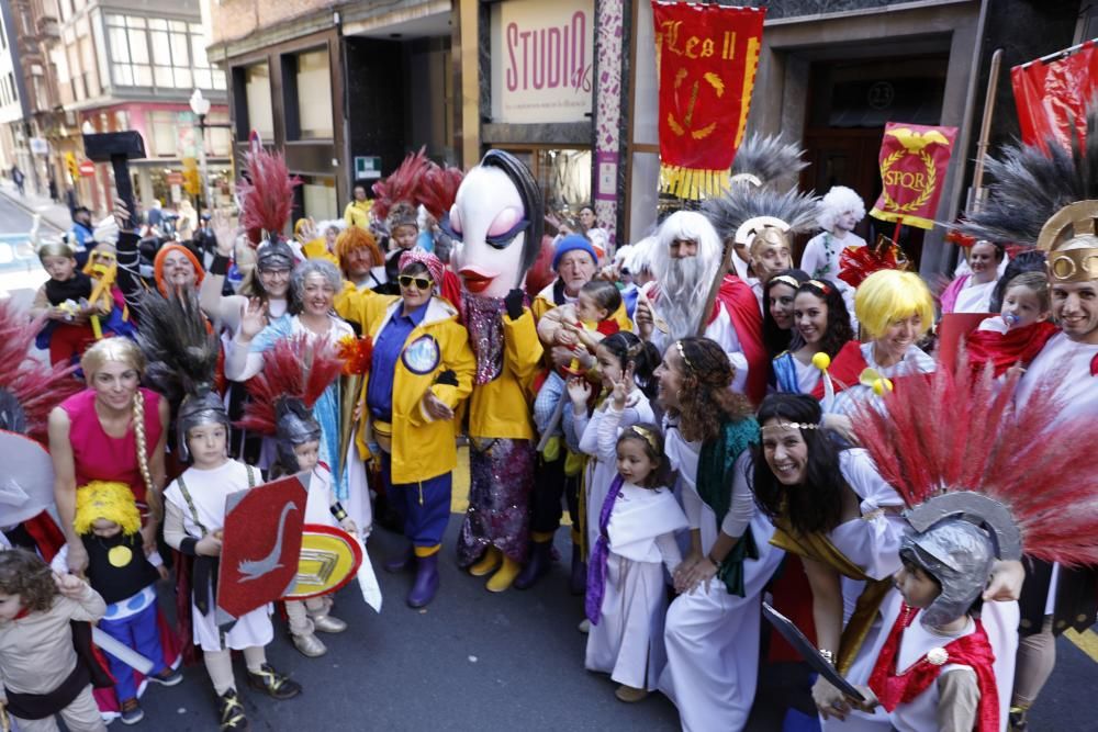 Desfile infantil en el Carnaval de Gijón