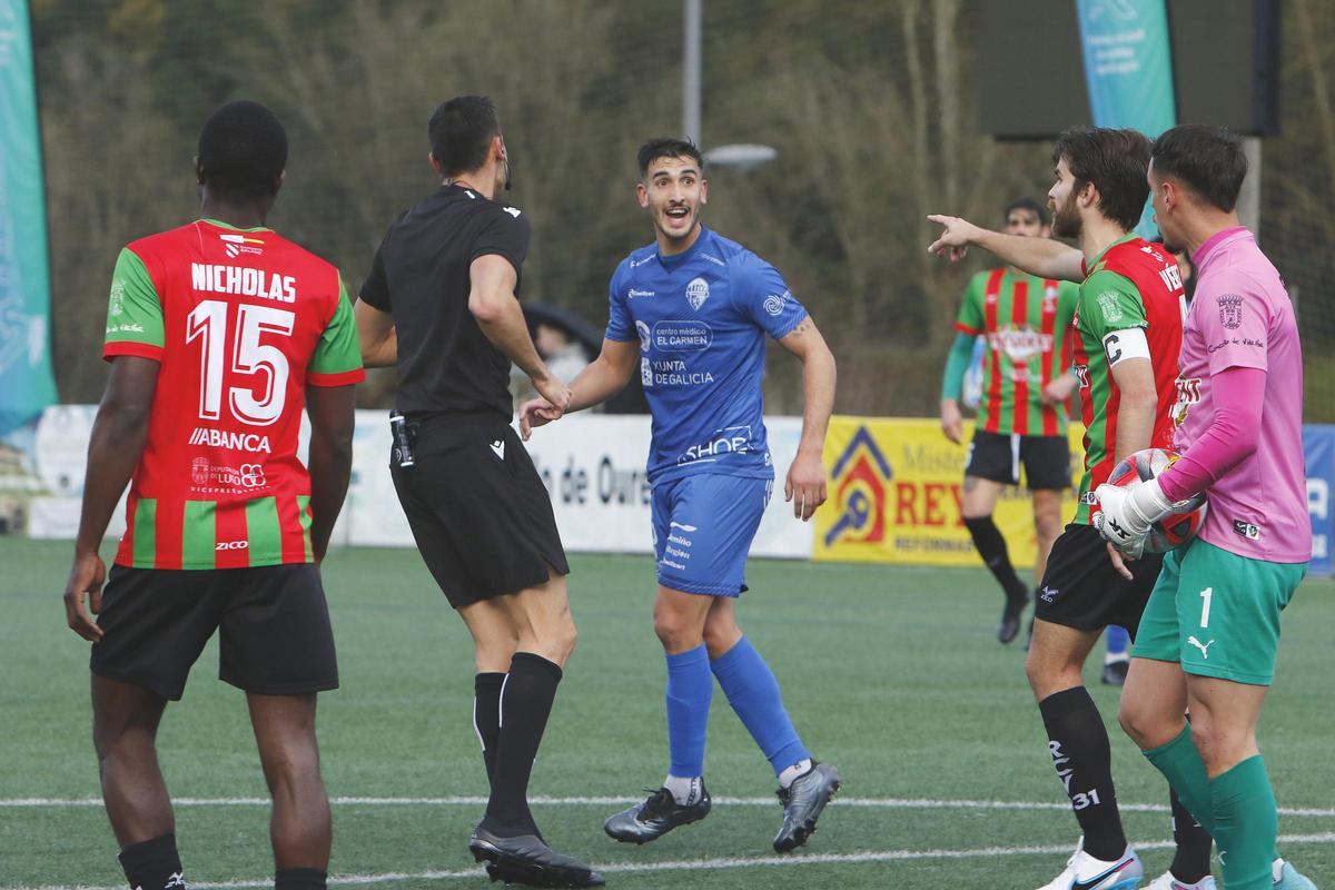 Facu Ballardo, en su etapa en el Ourense CF.