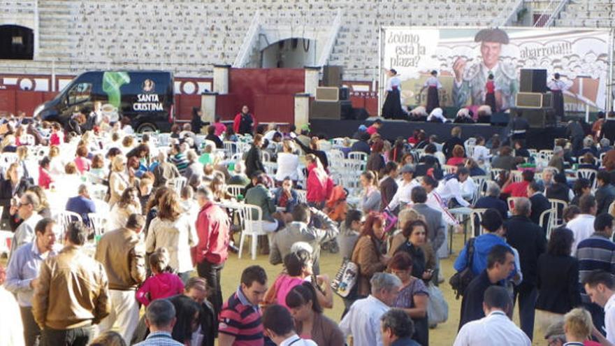 Vista general de la plaza, este sábado por la mañana.