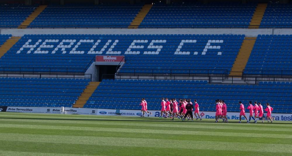 Primer entrenamiento del Hércules de 2018