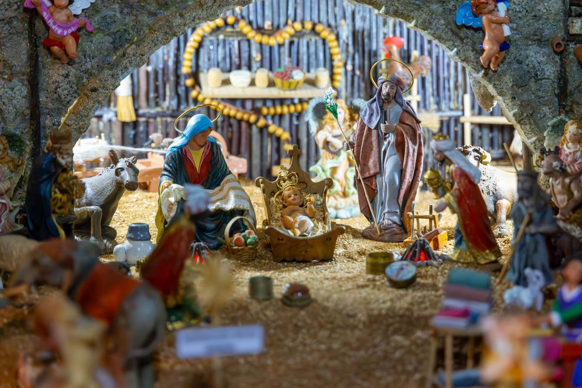 Portal de Belén en la representación de Conxo