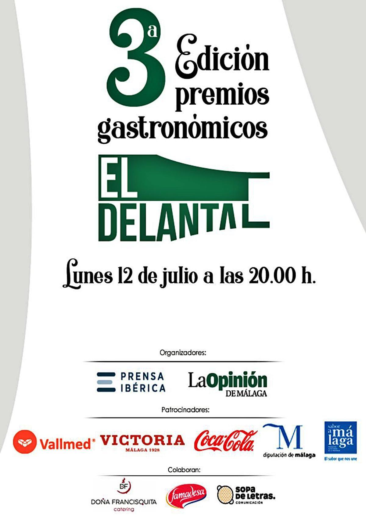 Cartel anunciador de los terceros premios de El Delantal. | LA OPINIÓN