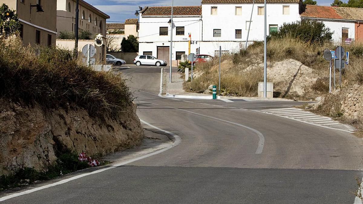 Vista de la entrada del municipio de Cerdà, en la Costera, en una imagen de archivo