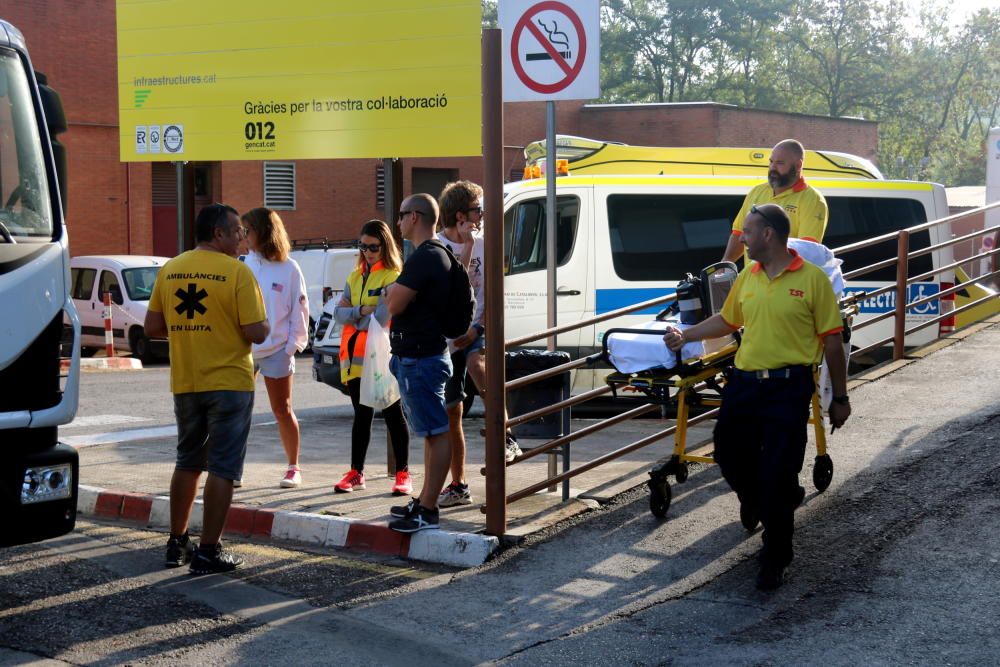 Comença la vaga d'ambulàncies de les comarques gironines