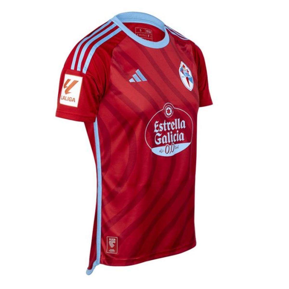 La segunda camiseta del Celta por el centenario, al detalle