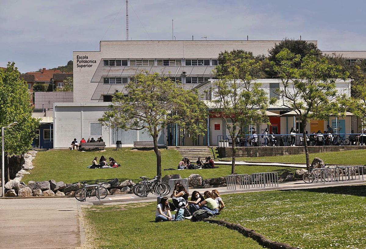 Estudiants al Campus Montilivi de la Universitat de Girona.  | ANIOL RESCLOSA
