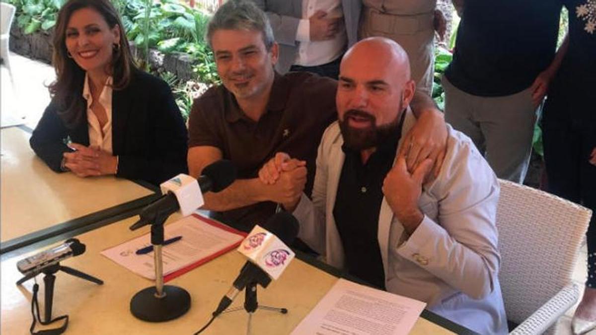 Presentacion del Pacto PSOE-ACP en 2019 en Puerto de la Cruz