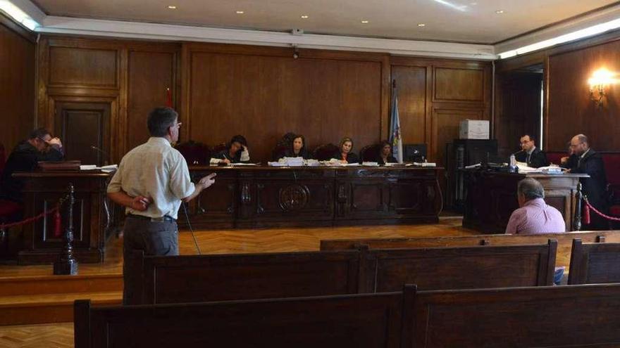 El acusado, ayer en el juicio celebrado en la Audiencia. // Gustavo Santos