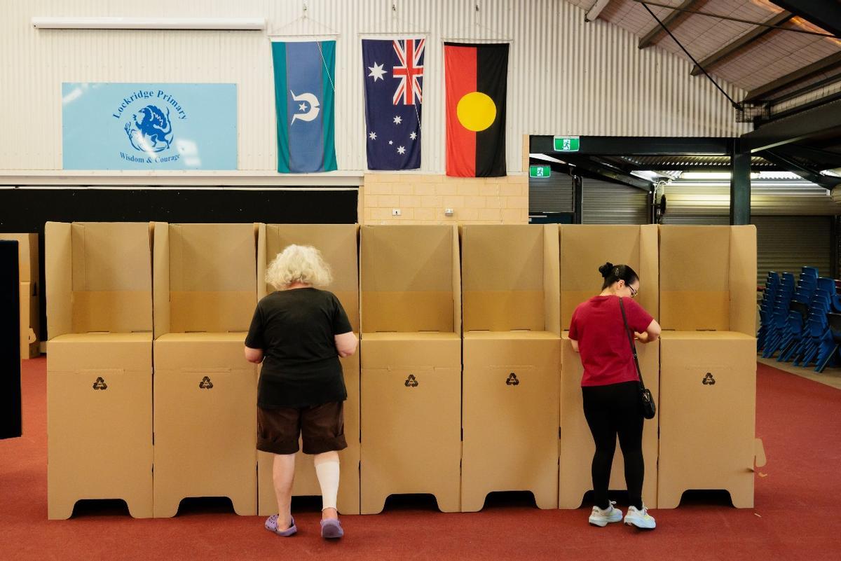 Votaciones en Perth por el referéndum de Australia