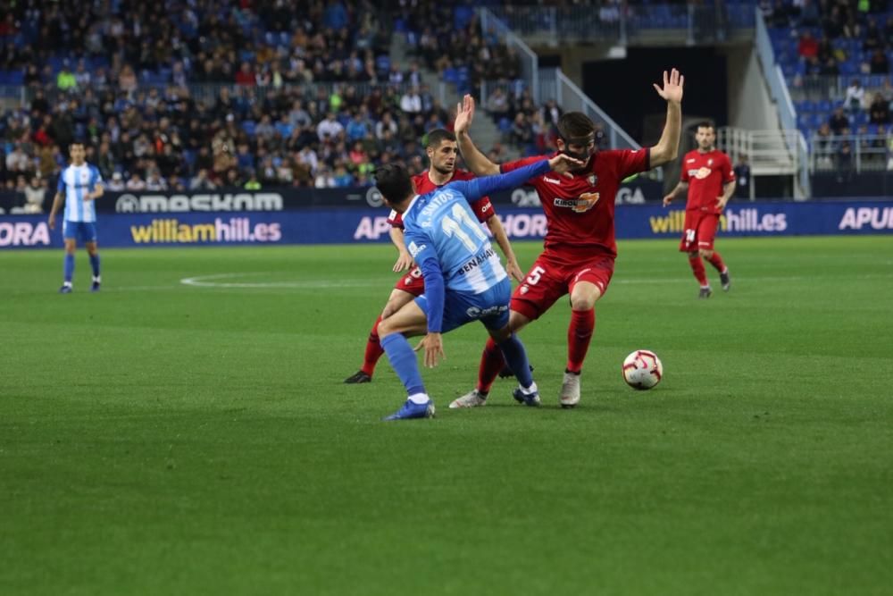 El Málaga se adelantó, perdonó y desapareció en una segunda mitad donde vio como el Osasuna remontaba para llevarse el choque