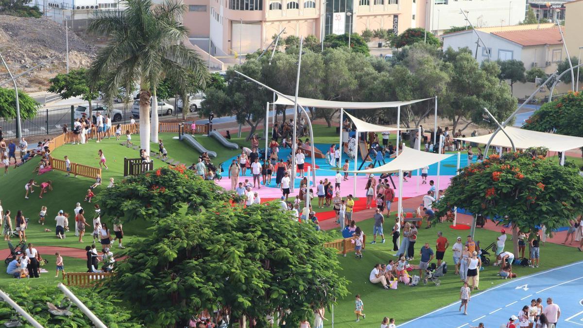 Imagen del parque multifuncional de El Tablero durante su reapertura.