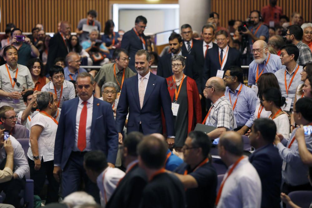 Instante de la inauguración en València del International Congress on Industrial and Applied Mathematics.