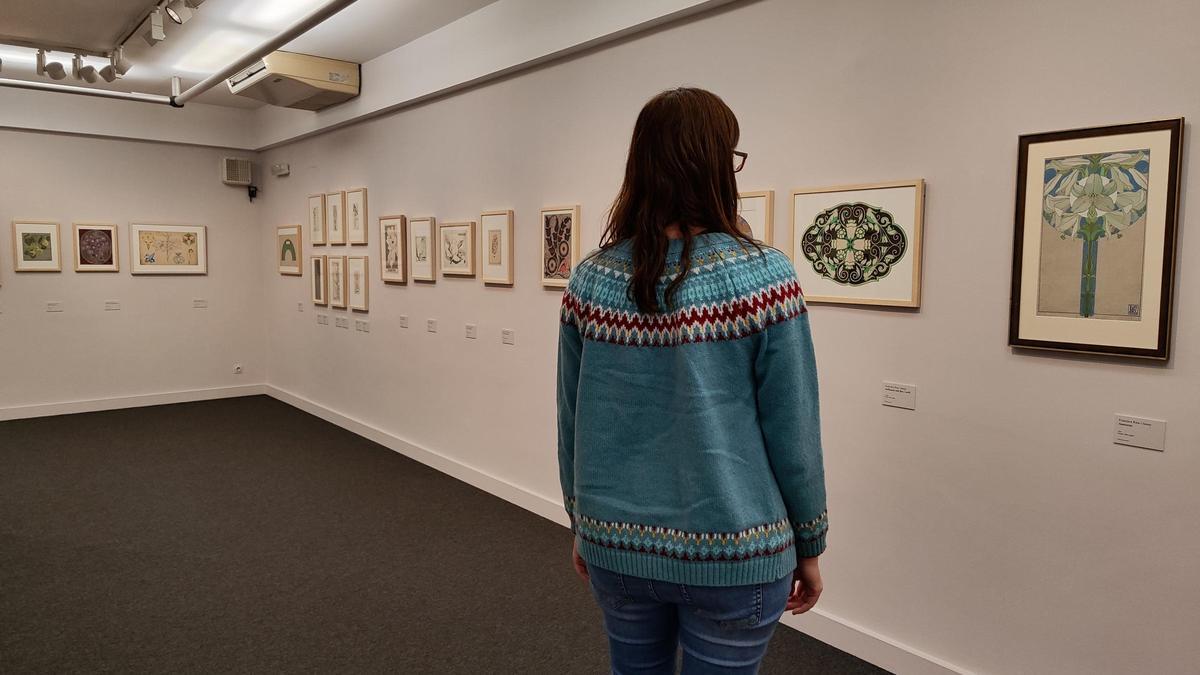 Una de les sales de exposició monogràfica sobre Francisca Rius al Museu d'Art de Girona