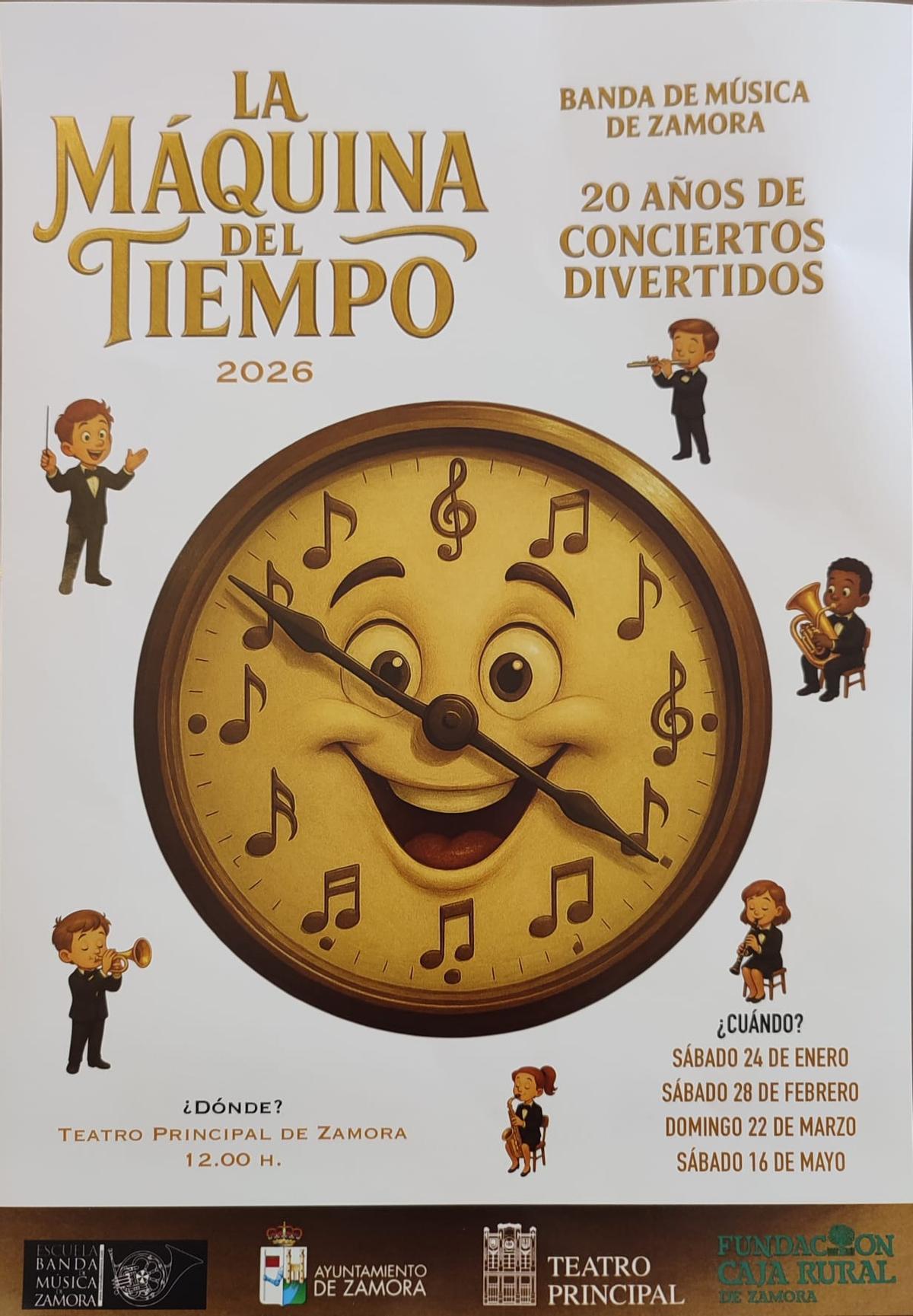 cartel de los conciertos divertidos