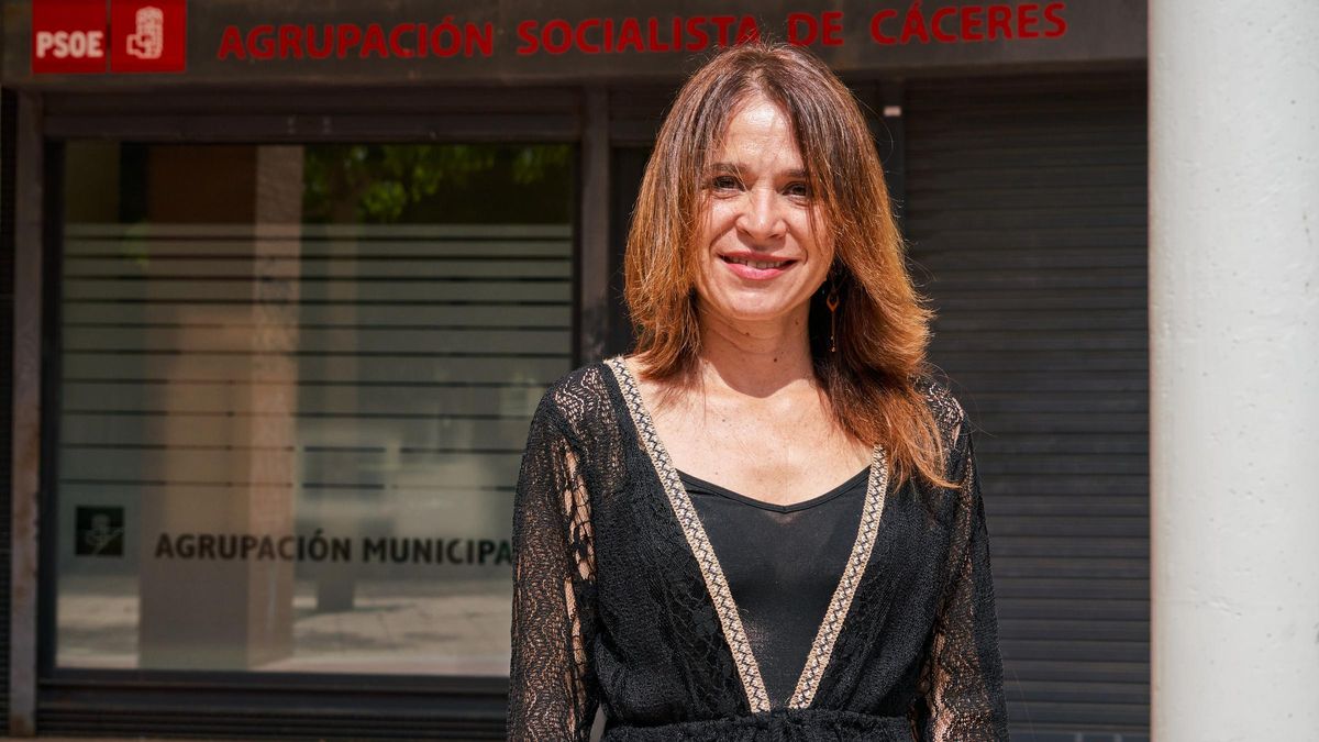 La portavoz del PSOE de Cáceres, Belén Fernández.