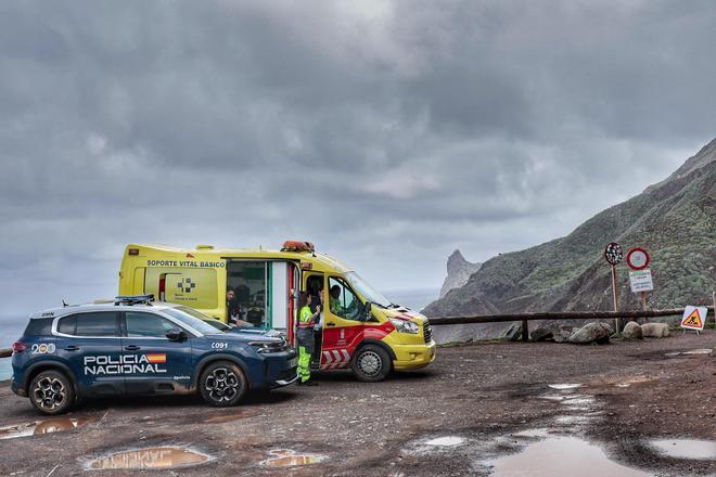 La zona donde fue hallado el cuerpo en El Draguillo, en Benijo