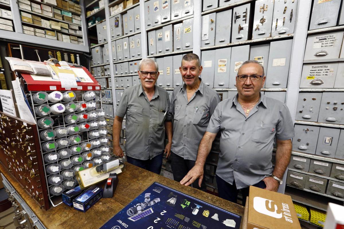 Miguel Ángel Ruber, Jesús Lamana y José Binaburo.