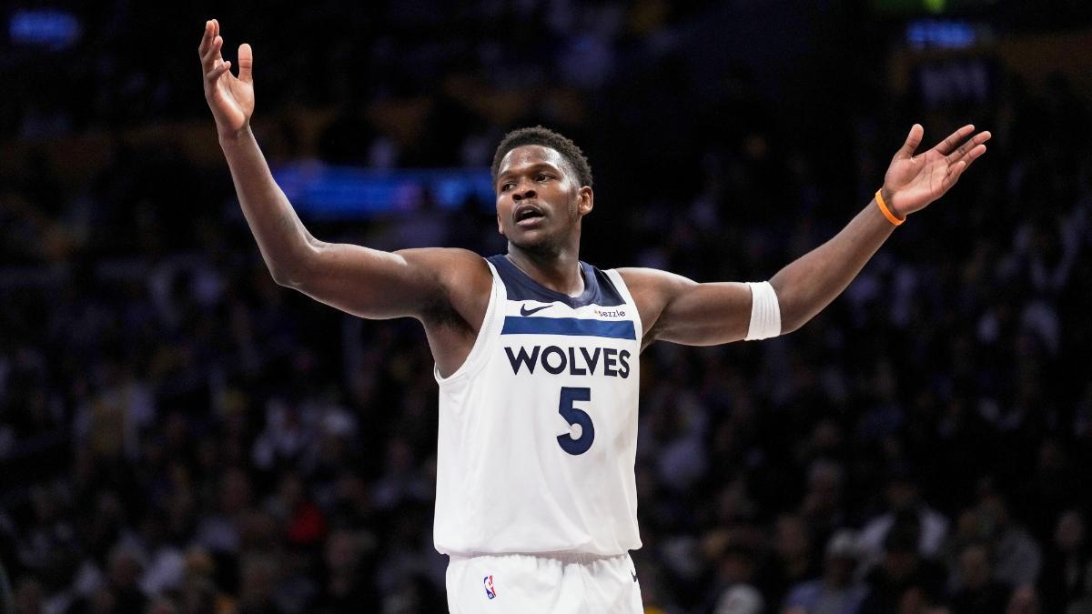 Anthony Edwards, durante el Game 2 de los playoffs contra Los Ángeles Lakers
