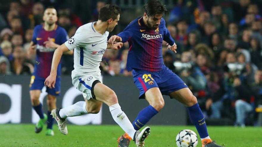 André gomes se lesionó en el amistoso del FC Barcelona ante Tottenham.