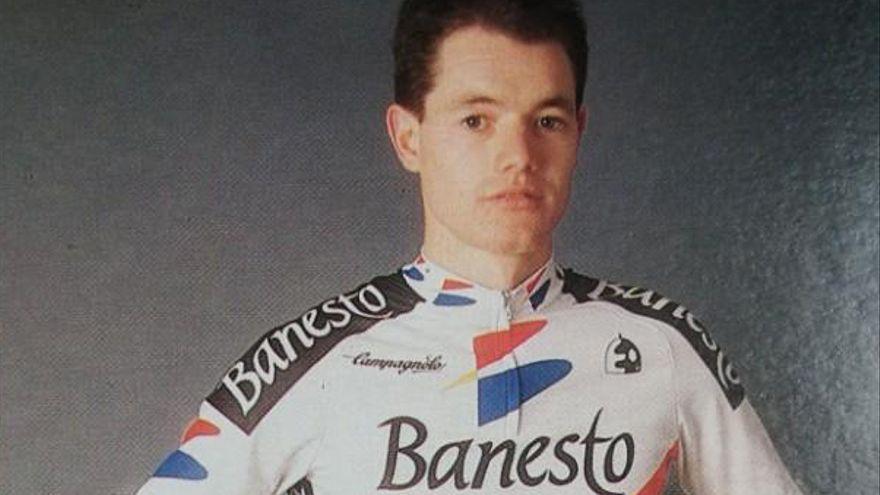 José Ramón Iriarte, en su etapa como ciclista en Banesto.