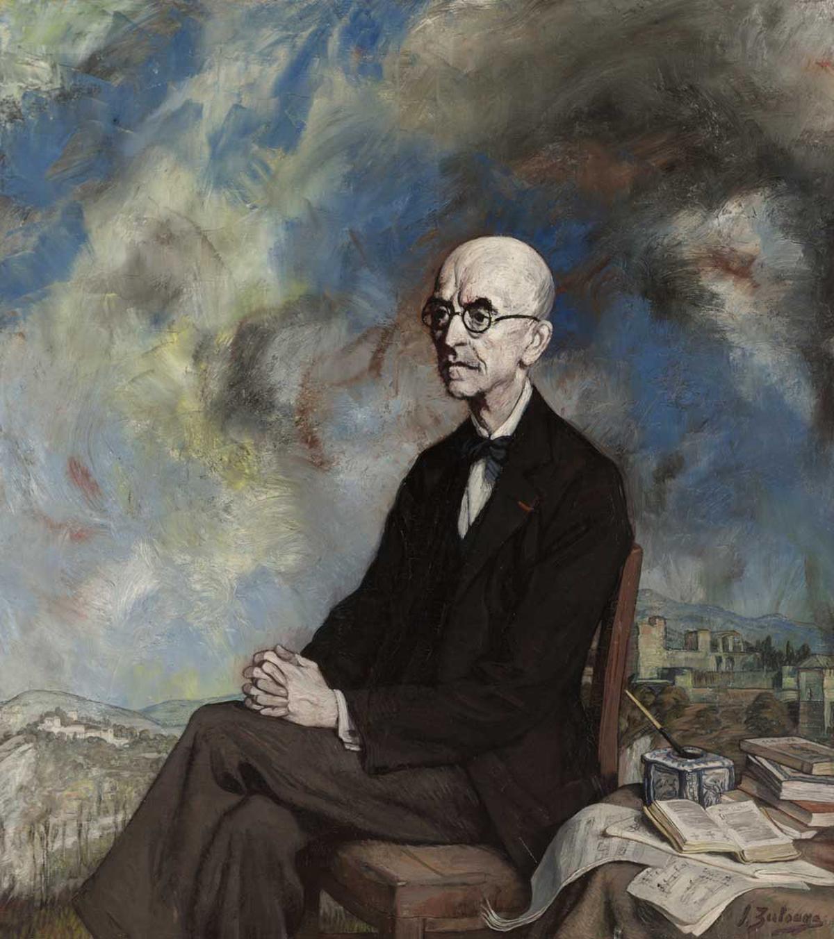 Manuel de Falla retratado por Ignacio Zuloaga