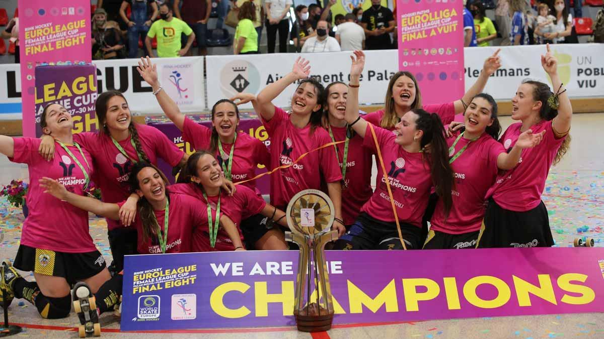 El Palau, campeón de Europa femenino de hockey sobre patines.