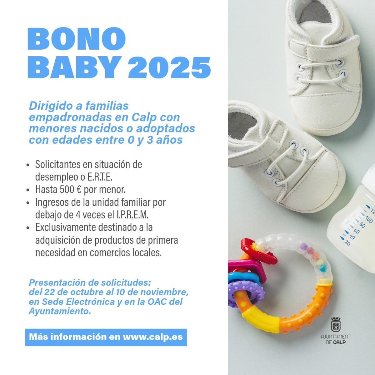 Cartel oficial del Bono Baby 2025