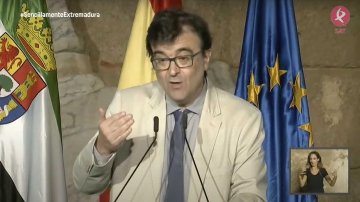 Fragmento del discurso de Javier Cercas en la entrega de las medallas del día de Extremadura de septiembre de 2019.