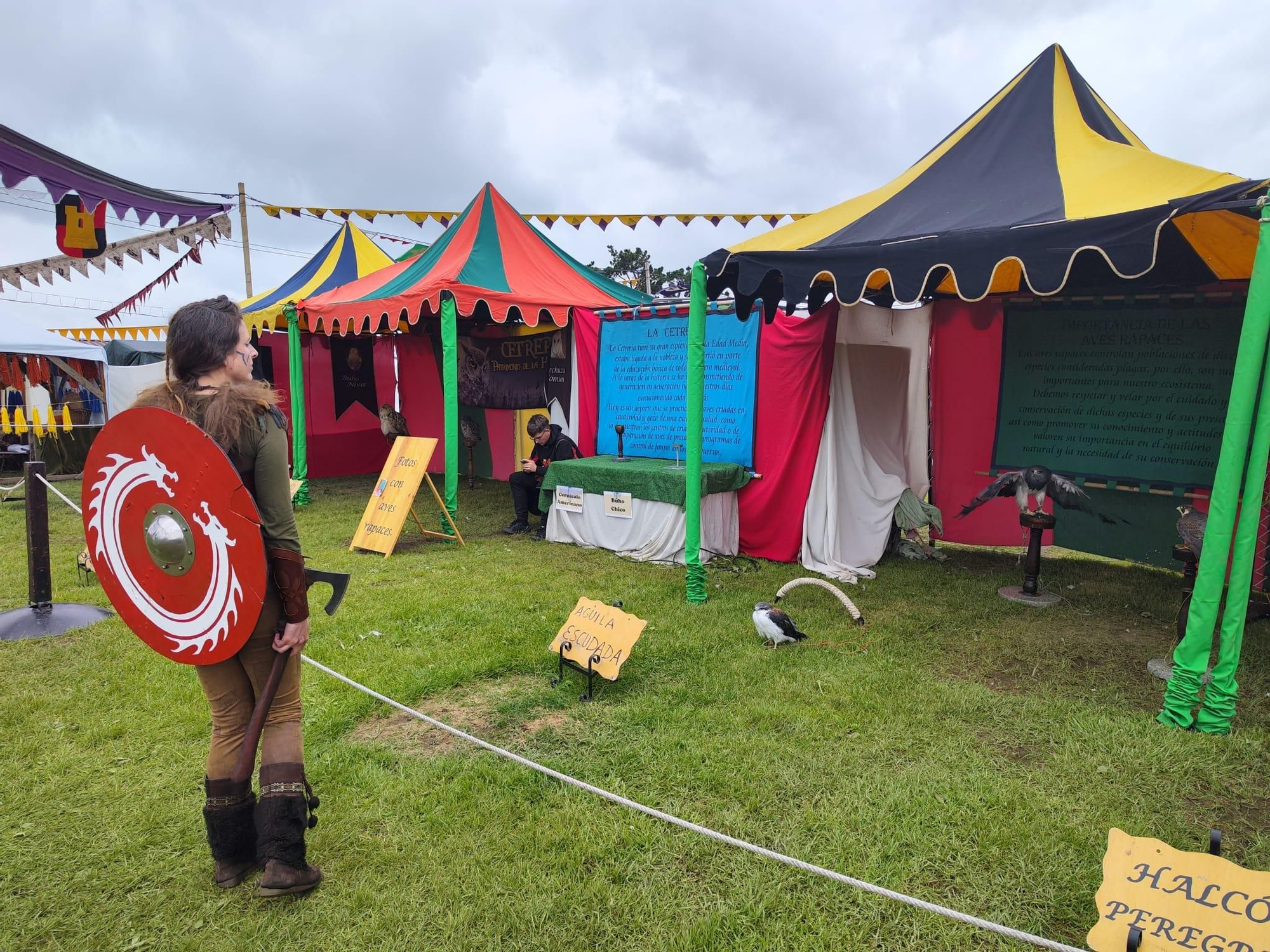 Todo listo para la gran cena y torneo medieval de Llanera