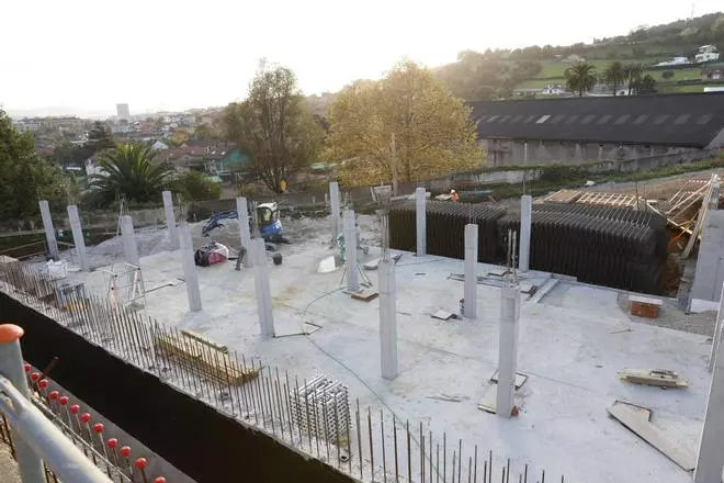 El avance de la ampliación del Hospital de Jove, en imágenes