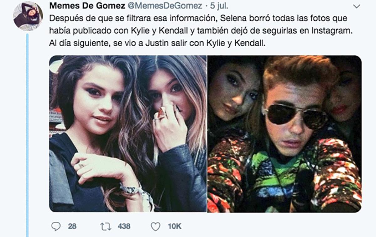 Justin Bieber rompe la relación de Selena Gomez y las Jenner