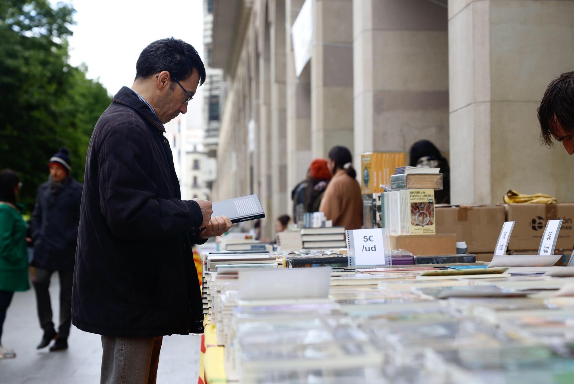 En imágenes | Miles de personas desafían al cierzo en el un Día del Libro de récord