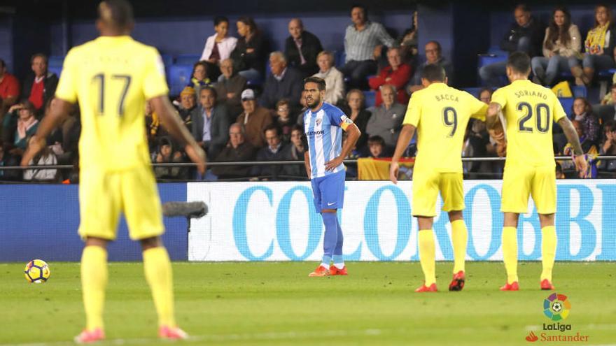 Recio, en el partido de Villarreal