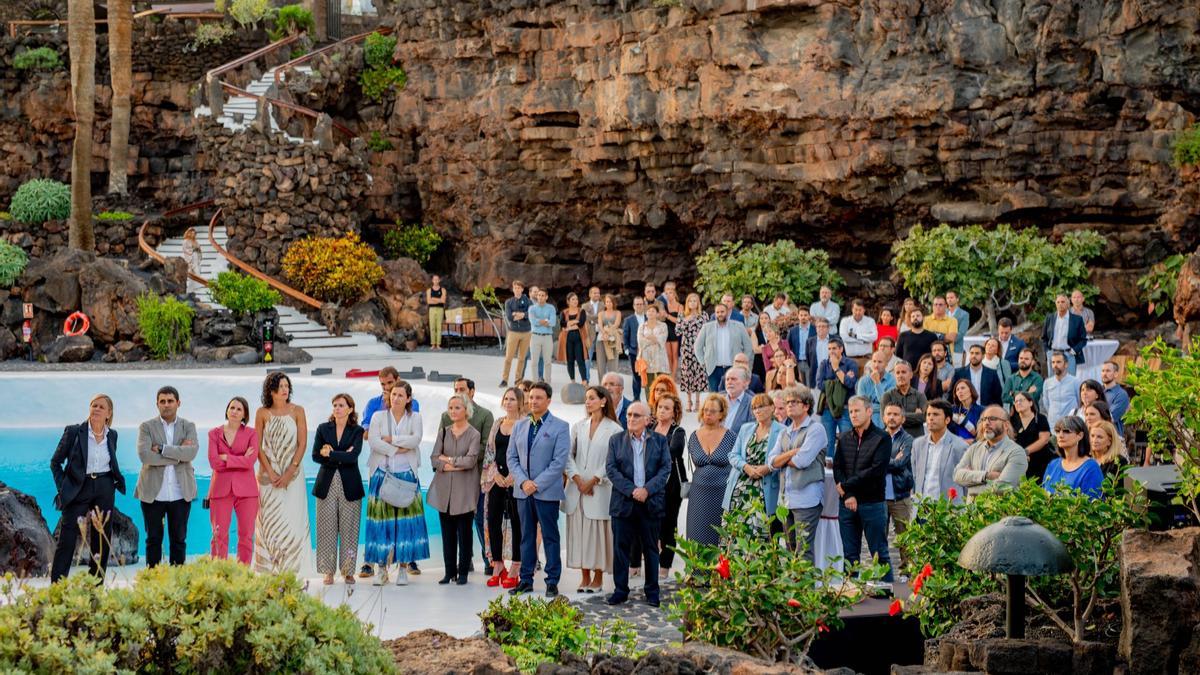 Celebración en Jameos del Agua del acto por los cinco años de creación del Colegio Oficial de Arquitectos de Lanzarote.