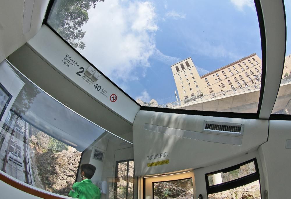 El funicular de la Santa Cova torna a funcionar