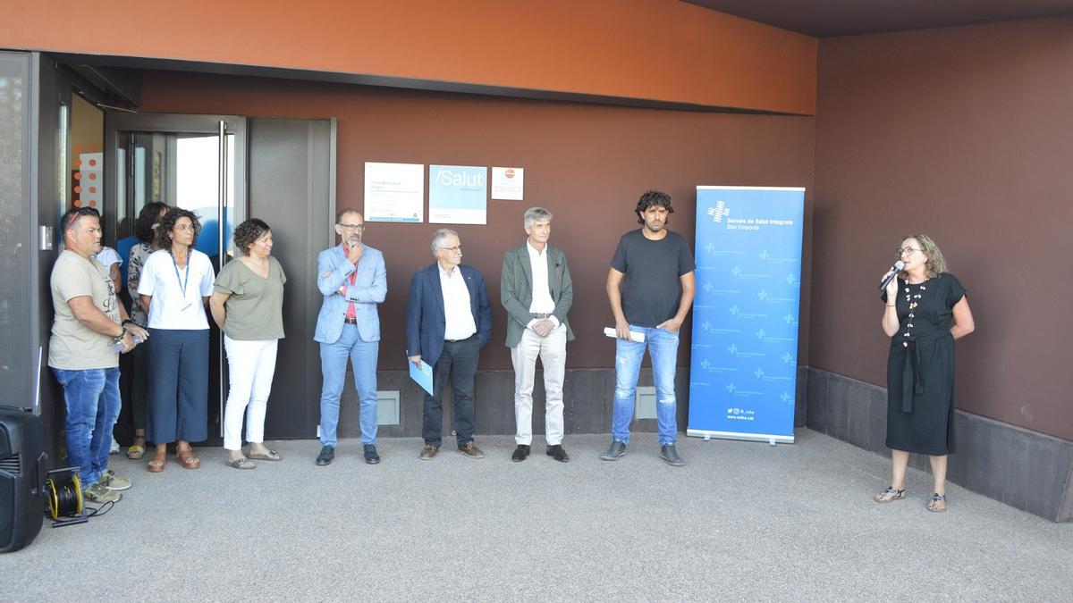 La inauguració del nou consultori, aquesta tarda.