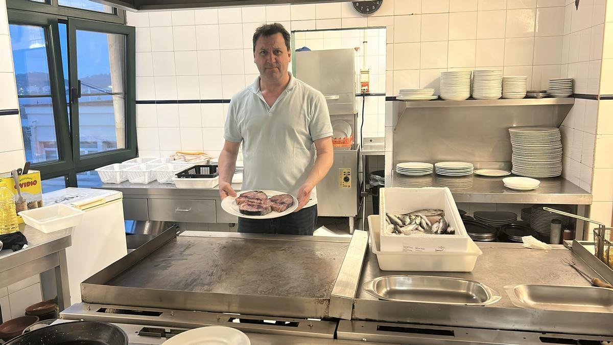 Roberto Cristóbal, con bonito