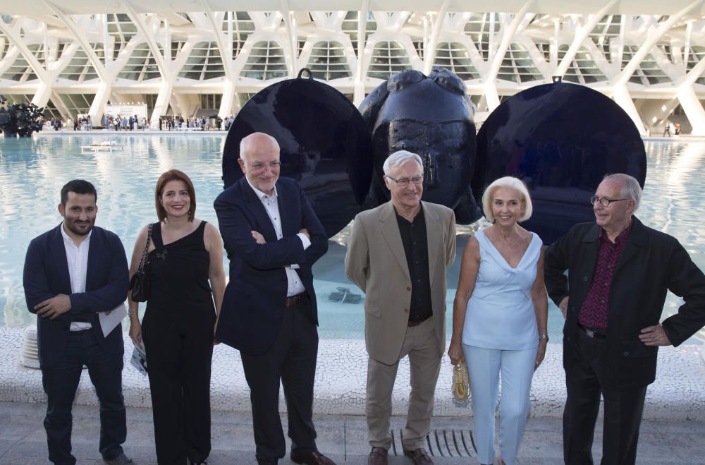 Presentación de las esculturas de Valdés en la Ciudad de las Artes y las Ciencias