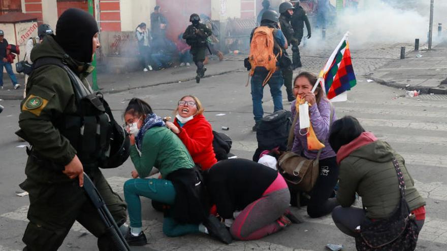 Imagen de los incidentes en Bolivia