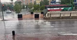 La lluvia aprieta en Murcia, este miércoles