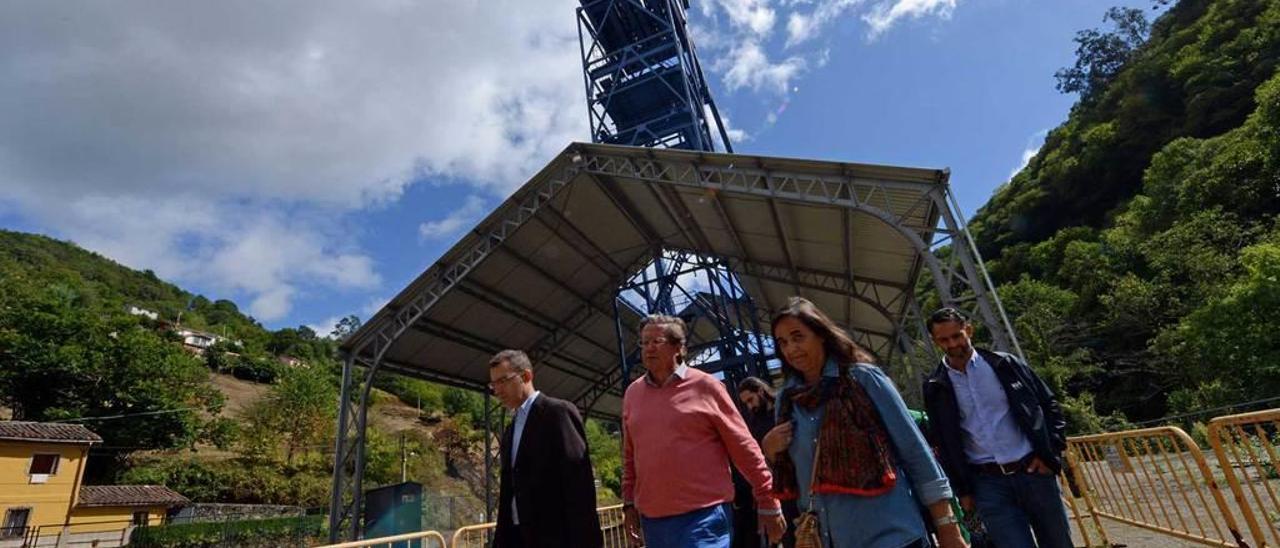 Una visita al pozo Santa Bárbara de Turón, el pasado verano.